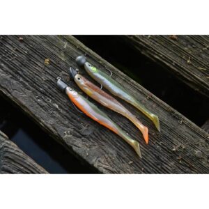 Zestaw gum SAVAGE GEAR Slender Scoop Shad 13cm 12g Dark Water Mix - 4szt - obrazek 5