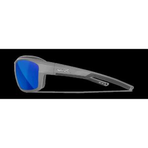 Okulary polaryzacyjne Wiley X OZONE Captivate™ Polarized Blue Mirror Matte Grey Frame - obrazek 4