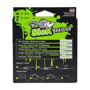 Plecionka BERKLEY Sick Braid 8 Red 150m - 0.10mm - 7.5kg - obrazek 5