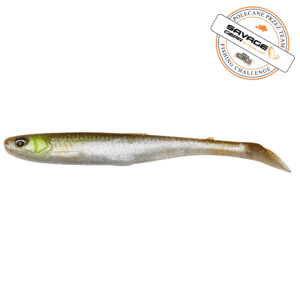 Guma SAVAGE GEAR Slender Scoop Shad 9cm 4g - Green Silver - obrazek 1