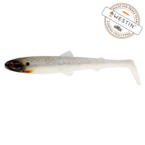Guma WESTIN BullTeez Shadtail 18cm 53g Glow Ghost Hunter - obrazek 1