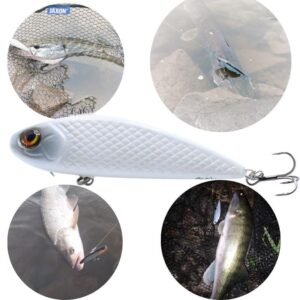 Wobler Engima Baits Cykada 9cm - Perłowa - tonący - obrazek 5