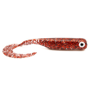 Przynęta Great Fish GF1 Twister - 4.9cm - 0.9g - Glitter Red - Rybny - 10szt. - obrazek 1