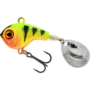 Wirujący ogonek Westin DropBite Spin Tail Jig Sinking 12g | 3,2cm | Chartreuse Perch - obrazek 1