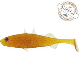 Guma Westin Stanley the Stickleback 5,5cm | Motoroil Gold - obrazek 1