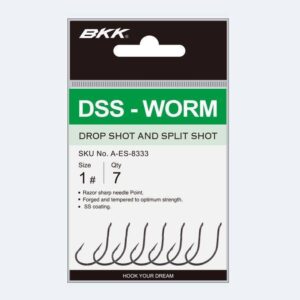 Haczyki BKK DSS-Worm rozmiar 2/0, op. 6szt - obrazek 2