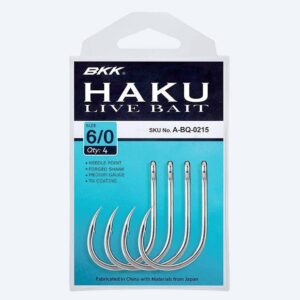 Haki sumowe BKK Haku Livebait rozmiar 8/0, op. 3szt - obrazek 2
