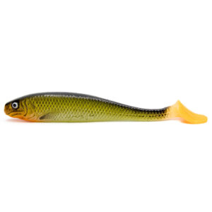 Guma KOGUT WĘDKARSKI PAZUR Piskorz - 14cm - Oliwka - obrazek 2