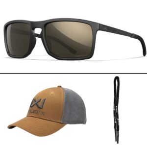 Okulary Wiley X - Axe Captivate Polarized Tungsten Mirror Lenses with Matte Black Frame - obrazek 4