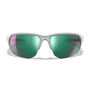 Okulary Wiley X - JAKL Captivate Polarized /  Green Mirror Polished White Frame + GRATISY! - obrazek 3