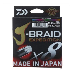 Plecionka Daiwa J-Braid Expedition X8E 0.10mm / 300m / Multicolor - obrazek 2