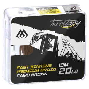 Plecionka przyponowa MIKADO Fast Sinking Premium Braid (CAMO BROWN) 20LB 10M - op. 1szt - obrazek 2
