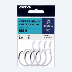 Haki sumowe BKK Offset Heavy Circle Glow rozmiar 7/0, op. 5szt - obrazek 2