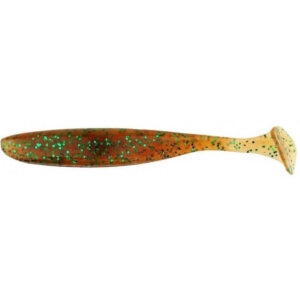 Guma Keitech Easy Shiner 3" | 7,6cm | LT#30 Pumpkin Green FLK | 10 szt. - obrazek 2