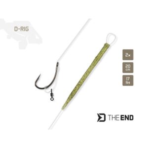 Przypon Karpiowy Przypon Delphin THE END D-Rig 2szt. | 20 cm / 17lbs / #4 - obrazek 3