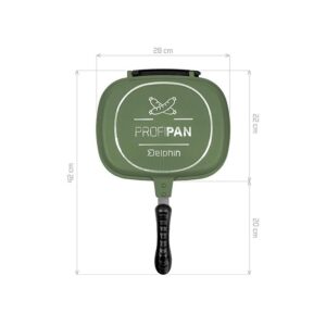 Patelnia DELPHIN ProfiPAN Green 22x28x7cm - obrazek 3