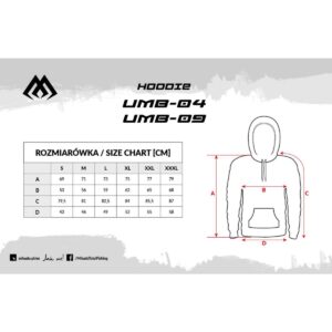 Bluza z kapturem Mikado Cage HOODIE - rozm. 3XL - obrazek 3
