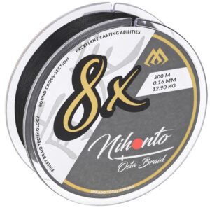 Plecionka Mikado NIHONTO OCTA BRAID  010 BLACK 300M - obrazek 4