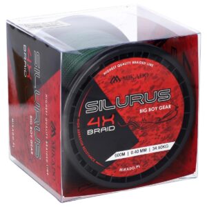 Plecionka Mikado SILURUS 4 X BRAID 0,50mm | 41,80kg | 600m| zielona - obrazek 4