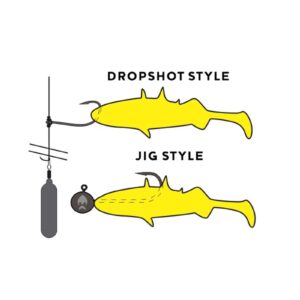 Zestaw gum WESTIN Stanley The Stickleback 5,5cm 1,5g - Clear Water Mix 9- 4 szt. - obrazek 3