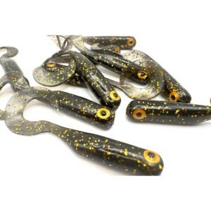 Przynęta Great Fish GF1 Twister - 4.9cm - 0.9g - Black&Gold - Rybny - 10szt. - Edycja Limitowana TYP OD RYB - obrazek 3