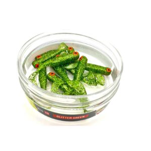 Przynęta Great Fish GF1 Twister - 4.9cm - 0.9g - Glitter Green - Bezzapachowy - 10szt. - obrazek 3