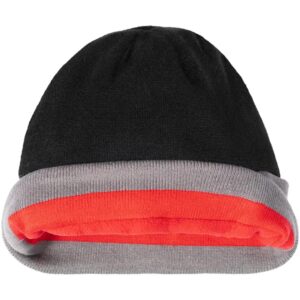 Czapka zimowa Favorite Red fleece 58 / czarno-szara - obrazek 3