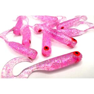 Przynęta Great Fish GF1 Twister - 4.9cm - 0.9g - Glitter Pink - Krewetkowy - 10szt. - obrazek 3