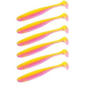 Guma Keitech Easy Shiner 4.5" | 11,43cm | LT#31 Yellow Pink | 6 szt. - obrazek 1