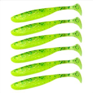 Guma Keitech Easy Shiner 4.5" | 11,43cm | LT#62 LT Chart Lime Shad  | 6 szt. - obrazek 1