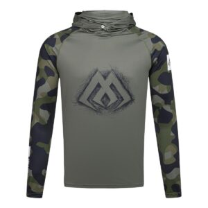 Bluza Mikado z kapturem i kominem | z filtrem UPF | Green Camo | rozm. S - obrazek 1